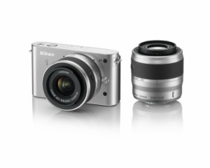 Nikon ミラーレス一眼カメラ Nikon 1 (ニコンワン) J1 (ジェイワン) ダブル（中古品）