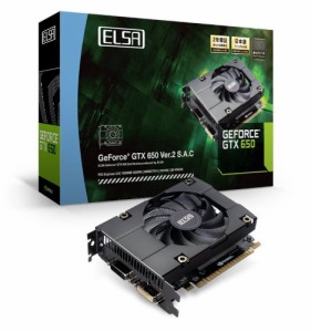 ELSA NVIDIA GeForce グラフィックボード GTX650搭載 1GB VD4890 GD650-1GE(中古品)