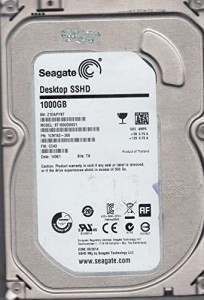 Seagate シーゲイト 内蔵ハードディスク Desktop SSHD (ハイブリッド) 1TB (中古品)