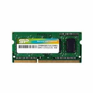 シリコンパワー ノートPC用メモリ 204Pin SO-DIMM DDR3-1333 PC3-10600 4GB(中古品)