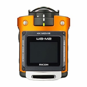 RICOH 防水アクションカメラ WG-M2 オレンジ 4K動画 超広角204度 ハウジン (中古品)