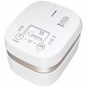 東芝 真空圧力IHジャー炊飯器（5.5合炊き） グランホワイトTOSHIBA 備長炭 (中古品)