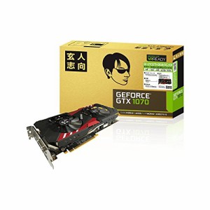 玄人志向 ビデオカードGEFORCE GTX 1070搭載 GF-GTX1070-E8GB/OC2/DF(中古品)