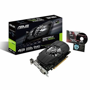 ASUS  NVIDIA GeForce GTX1050TI搭載ビデオカード オーバークロック メモリ(中古品)