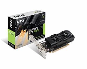 MSI ロープロファイル対応 グラフィックスカード GEFORCE GTX 1050 TI 4GT (中古品)