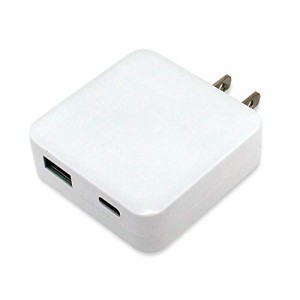 ホワイトナッツ USB充電器 急速充電 USB Type-C/USB Type-A 2ポートPower D(中古品)