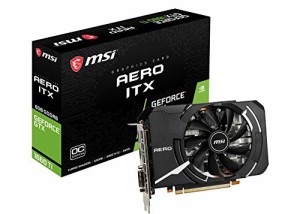 MSI GeForce GTX 1660 Ti AERO ITX 6G OC グラフィックスカード ブラック [(中古品)