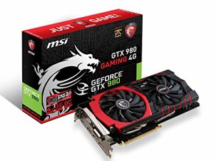 MSI GTX 980 GAMING 4G グラフィックスボード VD5504 GTX 980 GAMING 4G(未使用品)