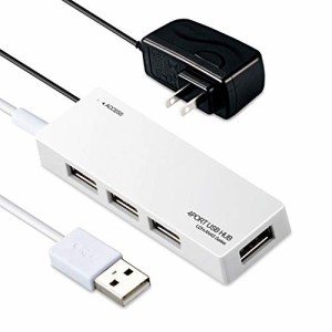 エレコム USB2.0 ハブ 4ポート ACアダプタ付 セルフ/バス両対応 Nintendo S(未使用品)