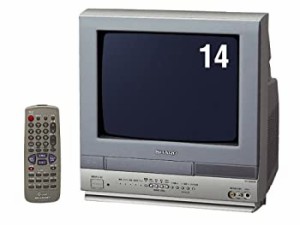 SHARP デュエット VT-14GH10 ビデオテレビ(中古品)