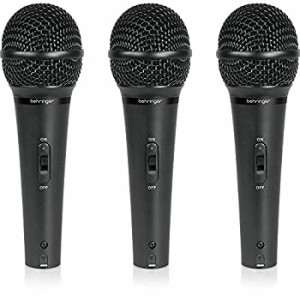 ベリンガー ダイナミックマイク ボーカル 3本セット ULTRAVOICE XM1800S(中古品)