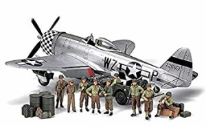 【中古】タミヤ 1/48 アメリカ歩兵休息&P-47Dセット