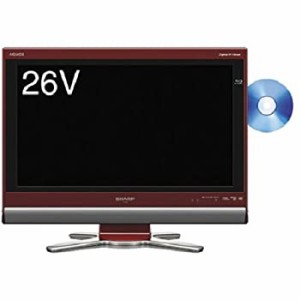 【中古】 SHARP シャープ 26V型 液晶 テレビ AQUOS LC-26DX1-R ハイビジョン ブルーレイレコーダー内蔵 2008年モデル