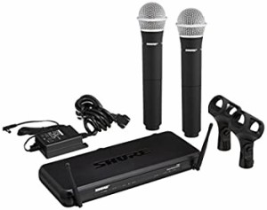 SHURE ワイヤレスシステム SVXシリーズ SVX288/PG28 ボーカル向け ハンドヘルド型送信機(2本)付属 SVX28(中古品)