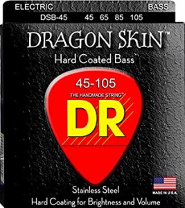 DR ベース弦 DRAGON SKIN ステンレス クリア コーテッド .045-.105 DSB-45(中古品)