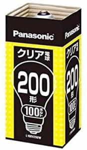 【中古】パナソニック 25個セット クリア電球 100V 200W E26口金 L100V200W_set