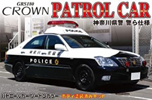 (中古品)青島文化教材社 1/24 塗装済パトカーシリーズ No.10 トヨタ 18 クラウン パトロールカー 神奈川県警 警ら仕様 塗装済(