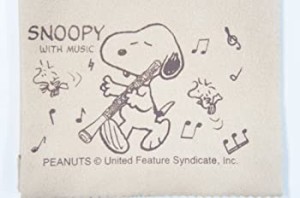SNOOPY with Music SCLOTH-OB　スヌーピーとオーボエ柄　エグゼクティブ・ラグジュアリー・クロス(中古品)
