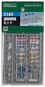 【中古】グリーンマックス Nゲージ 2140 道路標識セット (未塗装キット)