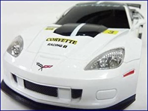 GK◇シボレーコルベットC6.Rレーシングカー正規認証車1/24ラジコンカー/ホワイト(中古品)