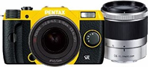 【中古】 PENTAX ミラーレス一眼 Q10 ダブルズームキット [標準ズーム 02 STANDARD ZOOM ・望遠ズーム 06 TELEPHOTO ZOOM] イエロー ブラ