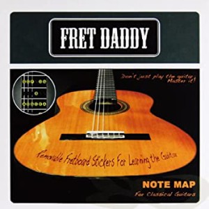 【中古】Fret Daddy スケール教則シール クラシックギター用 フレットボードノートマップ