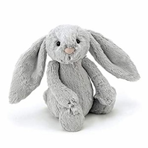 【中古】Jellycat（ジェリーキャット） バシュフル　バニー　M ぬいぐるみ ウサギ 座高20cm シルバー