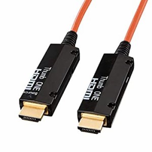 【中古】 サンワサプライ 光ファイバHDMIケーブル 10m KM-HD20-FB10