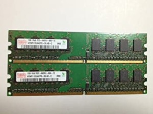 【中古】 Hynix デスクトップ用メモリ PC2-6400 DDR2-800 1GB×2枚セット