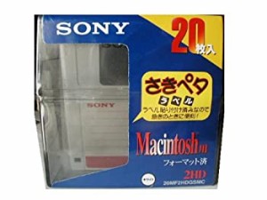 【中古】 ソニー SONY Macintosh フォーマット済 2HD 20枚 プラスチックケース入 3.5型 フロッピー (ホワイト) 20MF2HDGSMC