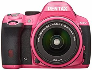 【中古】 RICOH リコー デジタル一眼レフ PENTAX K-50 DAL18-55mmWRレンズキット ピンク K-50 L18-55WR KIT PINK 10983