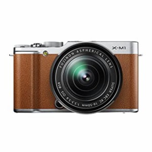 【中古】 FUJIFILM 富士フイルム ミラーレス一眼カメラ X-M1 レンズキット ブラウン F X-M1BW/1650KIT