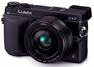 【中古】 パナソニック ミラーレス一眼カメラ ルミックス GX7 レンズキット 単焦点レンズ付属 ブラック DMC-GX7C-K