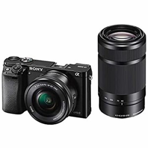 SONY ミラーレス一眼 α6000 ダブルズームレンズキット E PZ 16-50mm F3.5-5.6 OSS + E 55-(中古品)