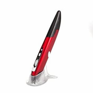 【ノーブランド品】ペンのように使える ワイヤレス ペン型 マウス　赤(中古品)