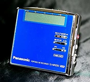 【中古 良品】 Panasonic パナソニック SJ-MR250-A ブルー ポータブルMDレ 