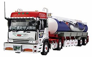 【中古】 青島文化教材社 1/32 バリューデコトラシリーズ No.30 二代目鮫肌慕情 大型タンクローリートレーラー プラモデル