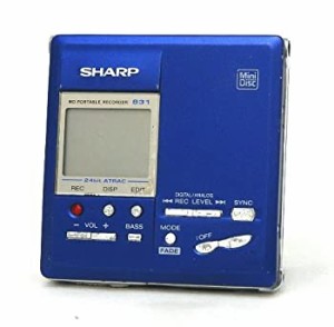 【中古品】 SHARP シャープ　MD-MT831-A ブルー　ポータブルMDレコーダ 