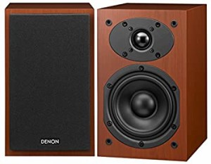 【中古 良品】 DENON ブックシェルフ スピーカー バスレフ型 2台1組 チェリ