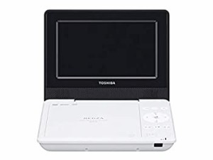 【中古 良品】 東芝 7型ポータブルDVDプレーヤーホワイトCPRM対応TOSHIBA R