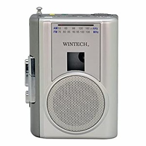 【中古品】WINTECH テープレコーダー 外部マイク付属/カセット再生・録音対