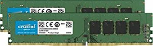 Crucial(Micron製) デスクトップPC用メモリ PC4-19200(DDR4-2400) 4GB×2枚(中古品)