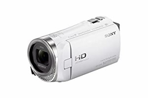 ソニー SONY ビデオカメラ HDR-CX485 32GB  光学30倍 ホワイト Handycam HD(中古品)