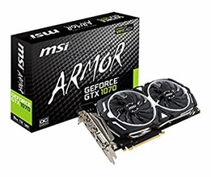 (中古品)MSI ARMOR 2X デュアルファン搭載 GeForce GTX 1070 グラフィックボード GE