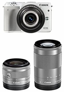 【中古】 Canon キャノン ミラーレス一眼カメラ EOS M3 (ホワイト) ・クリエイティブマクロ トリプルレンズキット EF-M28mm F3.5 IS STM 