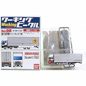 【中古】 バンダイ 1/150 ワーキングビークル Vol.8 新・大型トラック編 日野 プロフィア FW 日本梱包運輸倉庫 低床4軸 コンテナ 単品