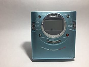 【中古 良品】 SHARP　シャープ　MD-MT66-A　ポータブルMDレコーダー　ブル