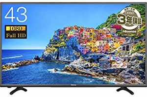 【中古】 ハイセンス 43V型 液晶 テレビ HJ43K3120 フルハイビジョン 外付けHDD裏番組録画対応 メーカー 2016年モデル