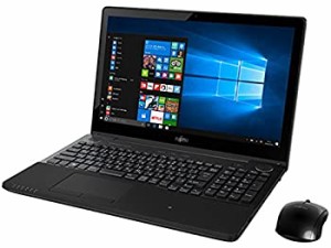 【中古】 富士通 15.6型 ノートパソコンFMV LIFEBOOK AH77/B1 シャイニーブラック FMVA77B1B