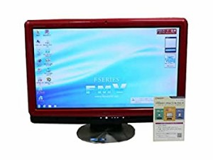 【中古】 富士通 デスクトップパソコン F/E70T レッド デスクトップ 一体型 本体 Windows7 Core 2 Duo DVD 地デジ 4GB/500GB